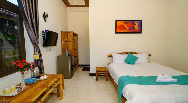 Двухместный семейный номер Standard c 1 комнатой с балконом Hoi An Garden Sea Homestay