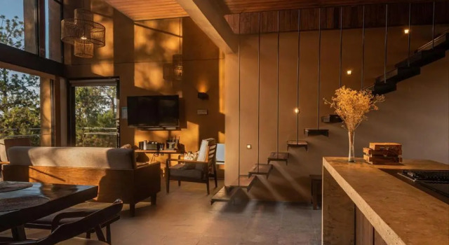 Вилла Cabaña de lujo con Tina y Fogatero Vistas al Bosque de Mazamitla