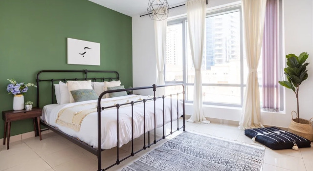 Radiant & Picturesque 1BR in Dubai Marina, Забронировать Апартаменты/квартира Апартаменты Эмирата Дубая, рядом с Dubai Marina Yacht Club, Апартаменты/квартира