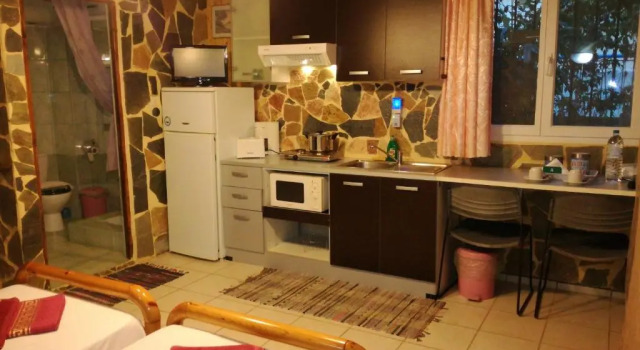 Студия с видом на сад Apartments Zoumperi