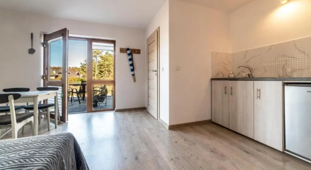 Студия Willa w Rozewiu - Apartamenty z balkonami, aneksem kuchennym, sniadania w cenie