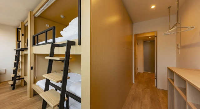 Кровать в общем номере plat hostel keikyu kamakura wave