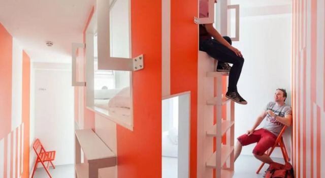 Кровать в общем номере Boutique Hostel Forum