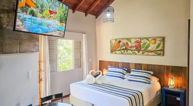 Номер Superior с балконом Hotel Pousada Águas de Bonito