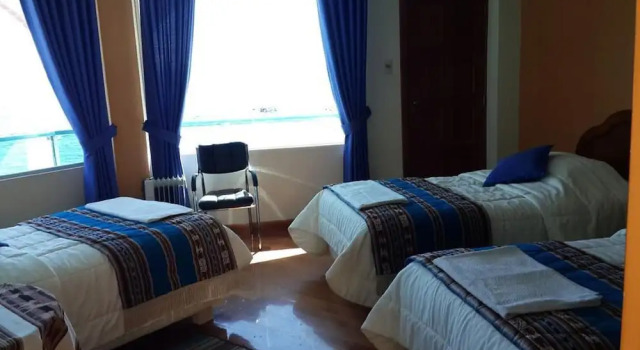 Трёхместный номер Standard с балконом и с видом на окрестности Hotel Lago Azul