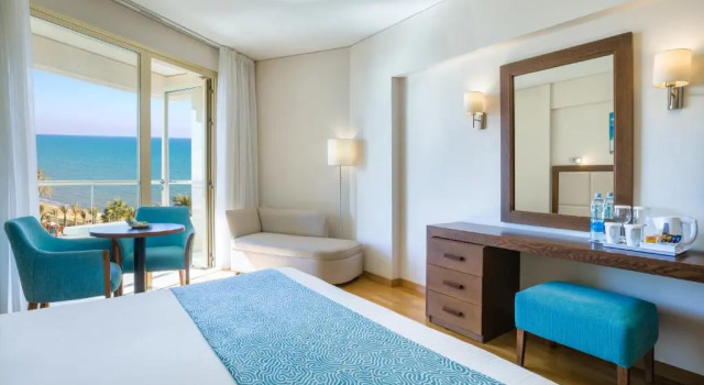 Standard Double room with side sea view Golden Bay Beach Hotel