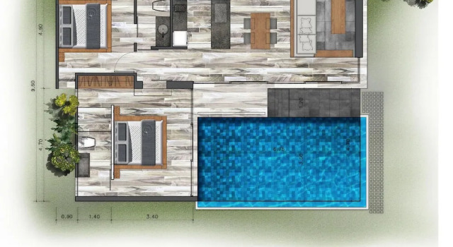 Villoft Zen Living Resort, Забронировать Отель Отели Южного Таиланда с бассейном, Бассейн