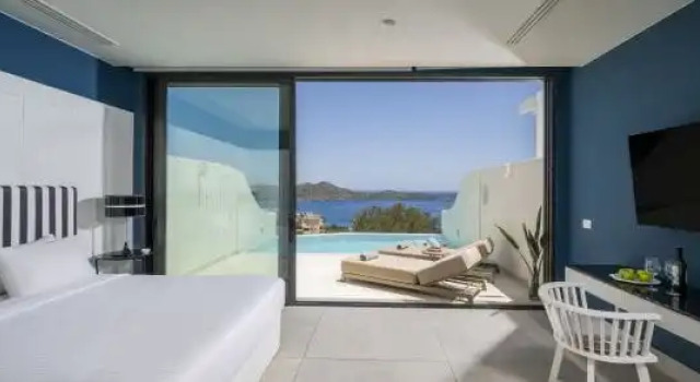 Люкс c 1 комнатой с видом на море Elounda Eleon Villas