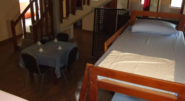 Кровать в общем номере Central City Hostel