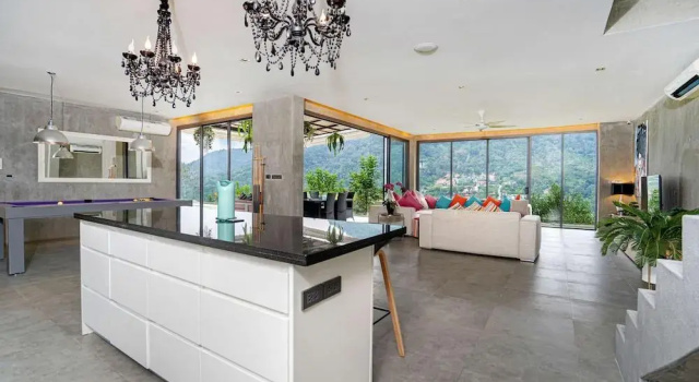Open Hill View 3BR Natural Park Villa 1, Забронировать Вилла Камала остров Пхукет