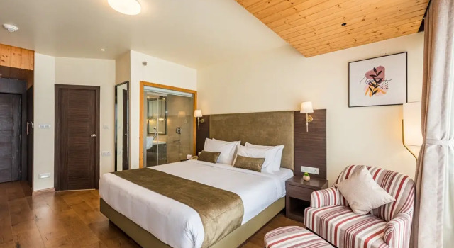 Номер Premium с балконом и с красивым видом из окна Udaan Himalayan Suites and Spa