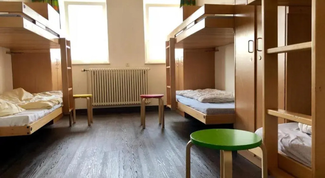 Кровать в общем номере Jugendherberge Hamburg Auf dem Stintfang-Membership required