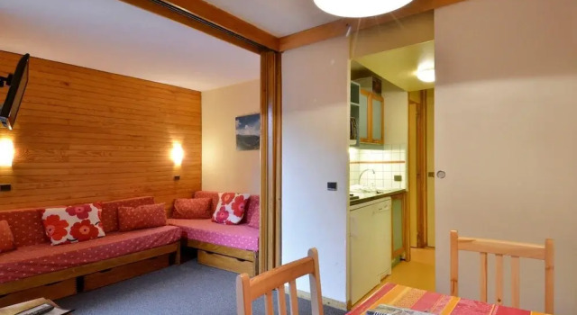 Belle Plagne Divisible Studio on Slopes for 3/4 People of 21 mÂ² Cl457, Забронировать Отель Бель-Плань Ла-Плань-Тарантез