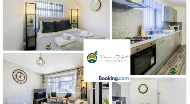 Коттедж с 3 комнатами 3 Bedroom Coventry House By Passionfruitproperties with Free Wi-fi, Large Garden and Driveway - 52NRC