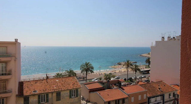 Nice Booking Le Kappas Balcon Vue mer, Забронировать Отель Fabron Ницца, рядом с Пляж Фаброн