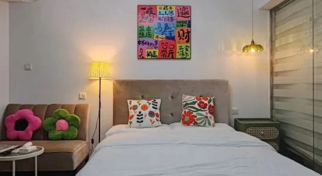 Двухместный люкс с балконом Lvtu Zhijia Apartment Hotel