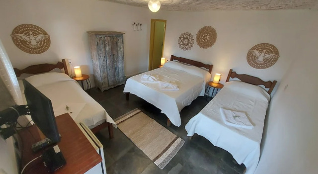 Четырёхместный номер Economy Rancho da Serra Pousada