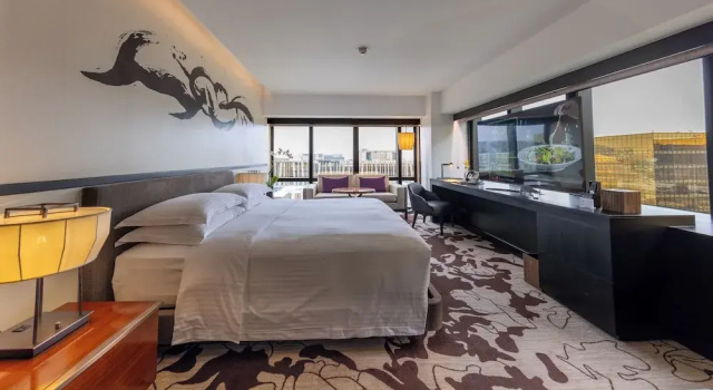 Номер Premier с красивым видом из окна City of Dreams - Nobu Hotel Manila