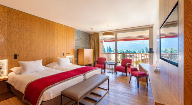 Номер Deluxe с балконом Hôtel des Bains de Saillon
