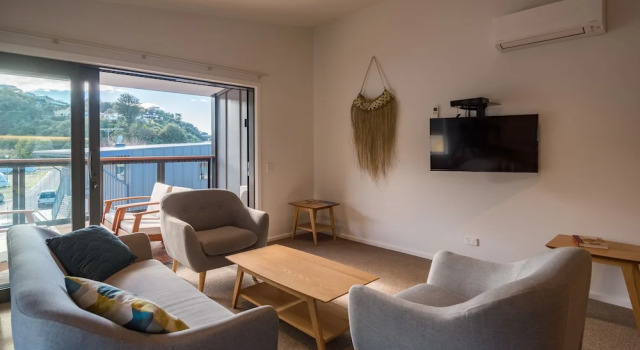 Апартаменты c 1 комнатой с балконом Kaiteriteri Recreation Reserve Apartments