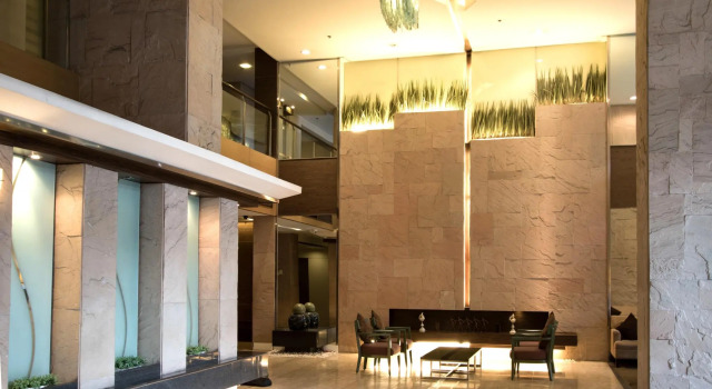Кровать в общем номере The A. Venue Hotel