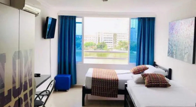 Apartaestudio Acogedor Cartagena, Забронировать Отель Отели Картахены с бассейном, рядом с Пляж Кастильо-Гранде, Бассейн