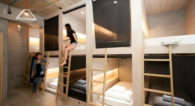 Кровать в общем номере Noahs Ark Homestay