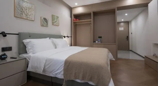 Двухместный люкс Junying Hotel (Hefei Sunac Amusement Park Wannianbu Metro Station Branch)