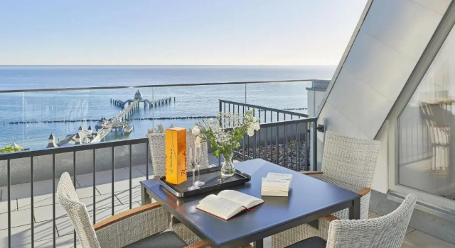 Апартаменты First Sellin Penthouse - Meerblick & SPA