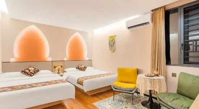 Семейный люкс с 2 комнатами Pandao·Morocco Hotel (Chaozhou Ancient City Paifang Street)