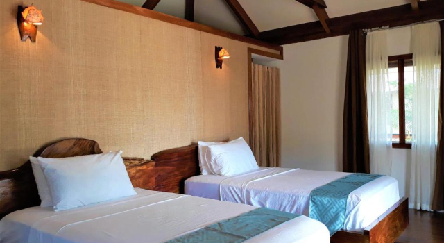 Luksusowy dwuosobowy pokój z widokiem na morze Dipudo Private Island Resort