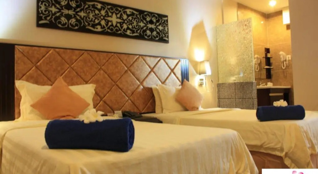Двухместный номер Deluxe с видом на бассейн Beringgis Beach Resort & Spa