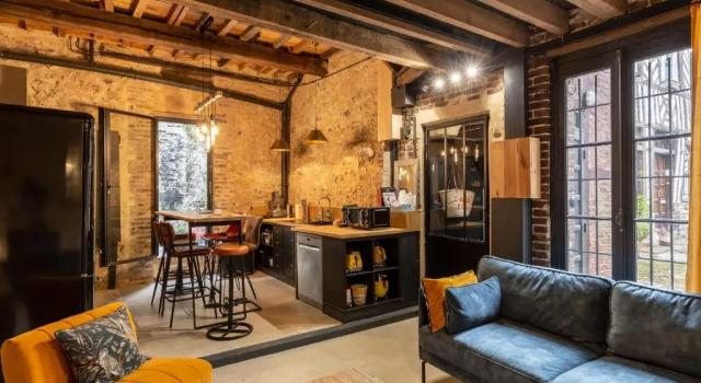 Коттедж LAtelier dÉléa 4 Terrace - Industrial-chic in the heart of Honfleur