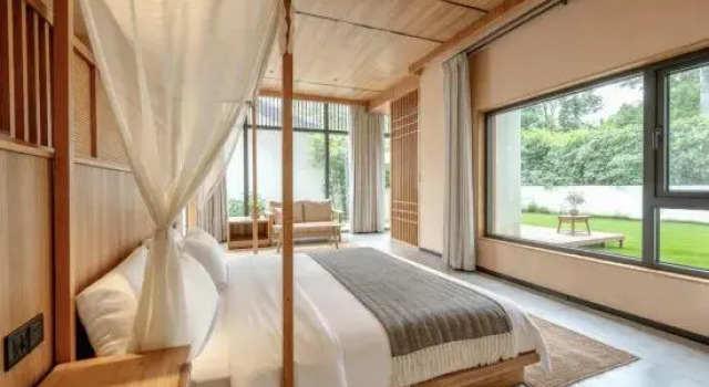 Люкс Qingcheng Mountain Just on the Stream · Mountain Stream Bamboo Forest Private Soup B&B