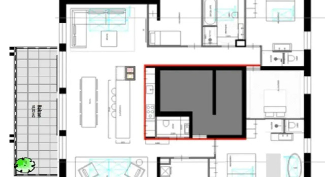 Penthouse with wine climate cabinet, ski lift 1.5 km away.