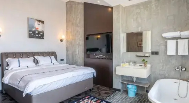 Кровать в общем номере Shengsi Wushe Scenic Vacation Homestay (Jihu Beach)