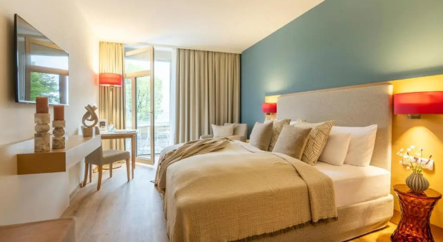 Двухместный номер Comfort с балконом и с видом на озеро Seehotel am Kaiserstrand