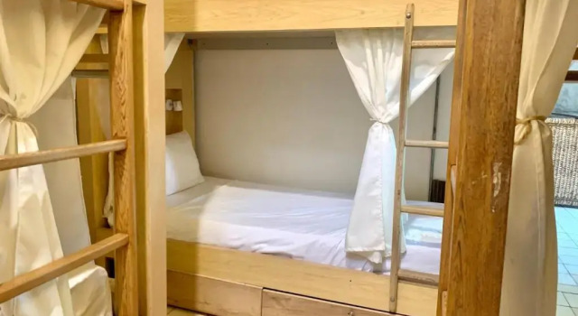 Кровать в общем номере Hostel Musa Paradisiaca