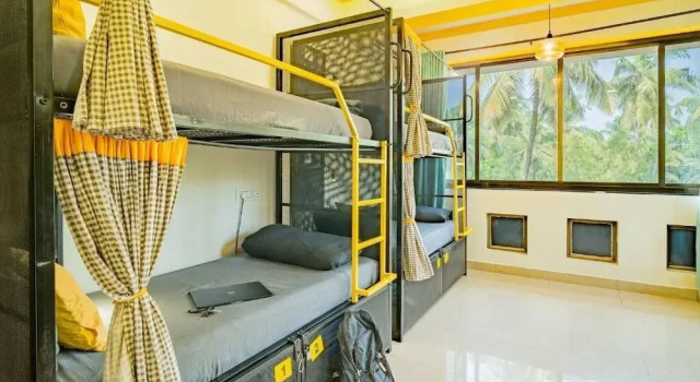 Кровать в общем номере (женский номер) The Hosteller Goa, Candolim