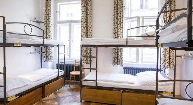 Bett im Wohnheim Sophies Hostel