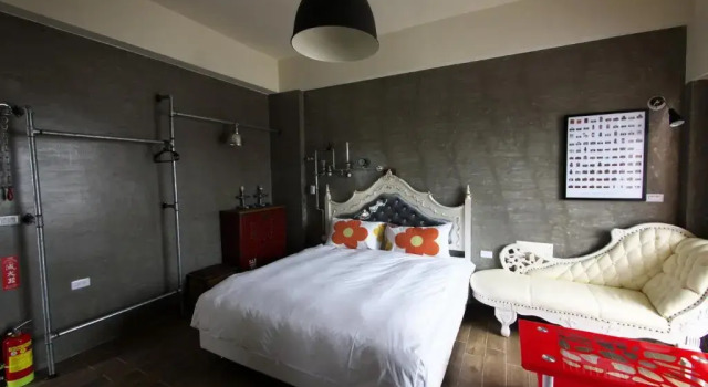 O podwyższonym standardzie dwuosobowy pokój Oia Cafe B&B
