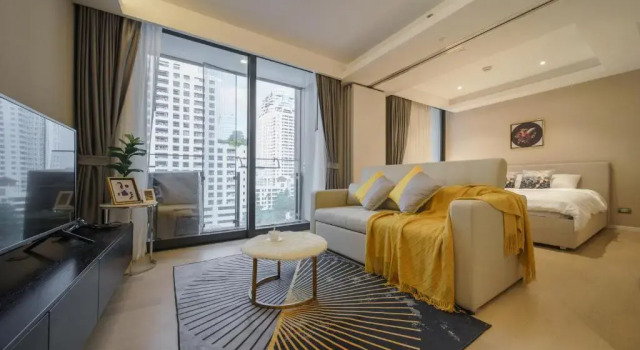 Апартаменты Sukhumvit 11#Luxury#Pool#Gym#BTS Nana&MRT Sukhumvit#1BR#Max4ppl