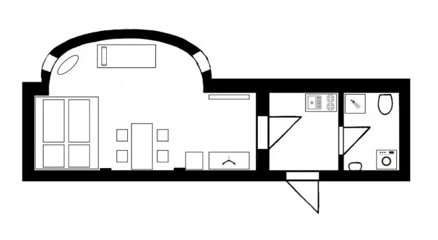 Апартаменты Appartement über dem Kino Toni