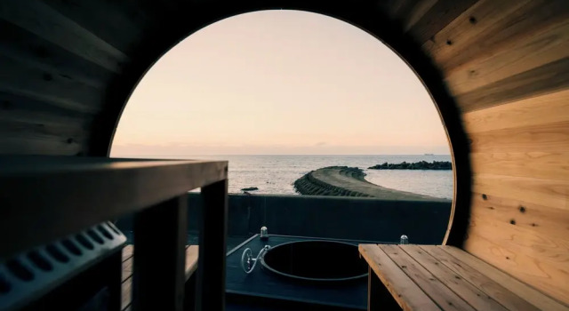 Вилла Deluxe с балконом и с видом на море UMITOMA OCEANVIEW RESORT ECHIZEN