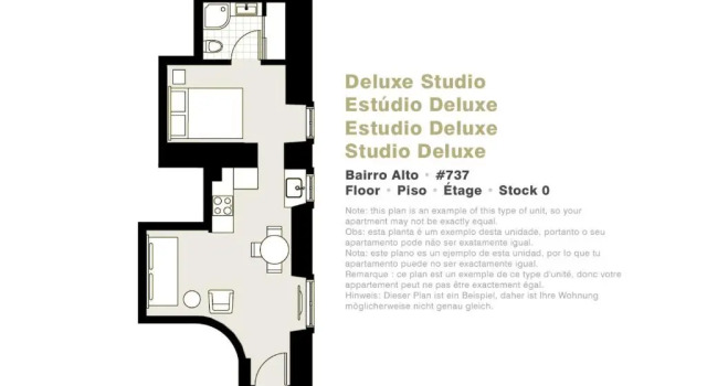 Студия Deluxe LSA Bairro Alto by Numa