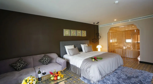 Номер Deluxe с балконом и с видом на сад Plumeria Private Villa