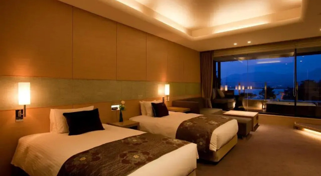 Люкс с зоной татами Отель Miyajima Grand Hotel Arimoto