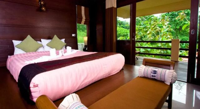 Двухместный номер Deluxe с видом на сад Rin Beach Resort