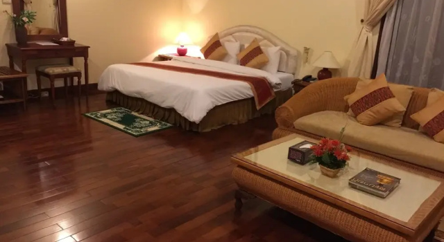 Deluxe chambre Champasak Palace Hotel