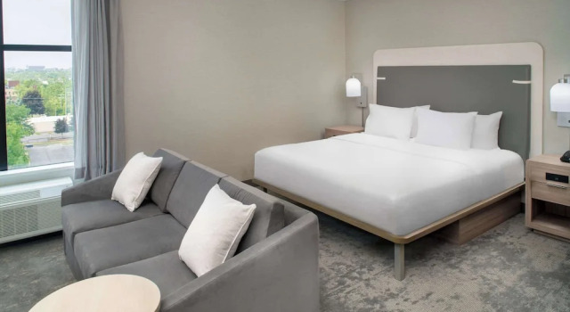 Двухместная Studio Mobility Access Homewood Suites By Hilton Ann Arbor